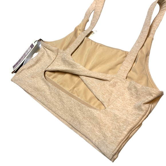 NWT Calia Womens Medium Sports Bra Light Pink Gym Cropped Halter Bra Tank Top - Picture 3 of 11